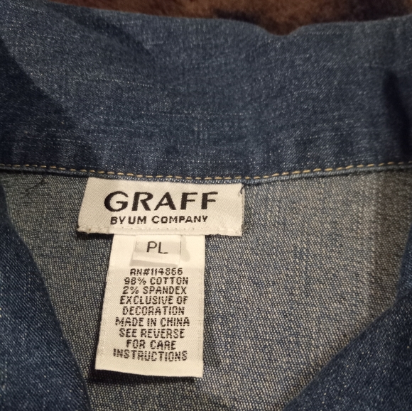 Vintage embroidered light jacket size petite large - Picture 4 of 6